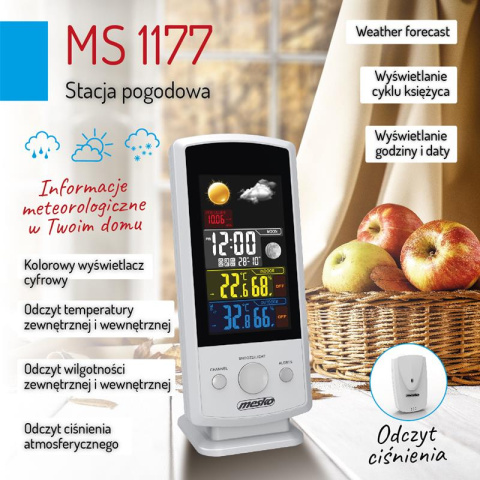 Mesko MS1177 Stacja pogodowa bezprzewodowa