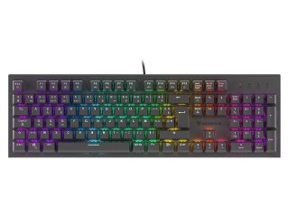 KLAWIATURA DLA GRACZY GENESIS THOR 300 RGB FR PODŚWIETLENIE MECHANICZNA RED SWITCH