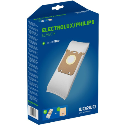 Worki do odkurzacza Electrolux Philips S-BAG SBAG z fizeliny Worwo ELMB01