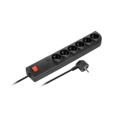 Listwa przeciwprzepięciowa 6xz/u 5m czarna PSF4-605-2 Listwa przeciwprzepięciowa 6xz/u 5m czarna PSF4-605-2