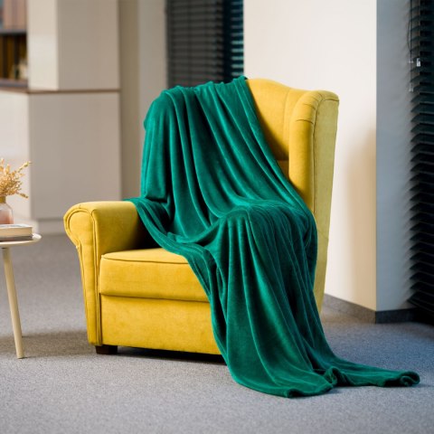 Koc polarowy 150x200 cm TEESA - zielony Koc polarowy 150x200 cm TEESA - zielony