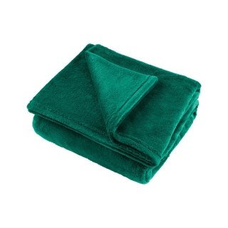 Koc polarowy 200x220 cm TEESA - zielony