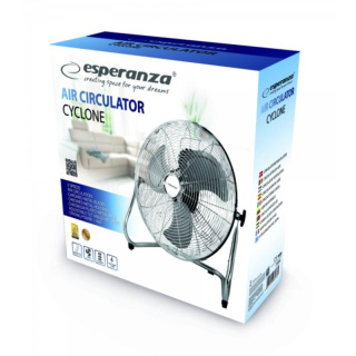 Cyrkulator wentylator podłogowy 110W 50cm chrom metal Esperanza EHF006