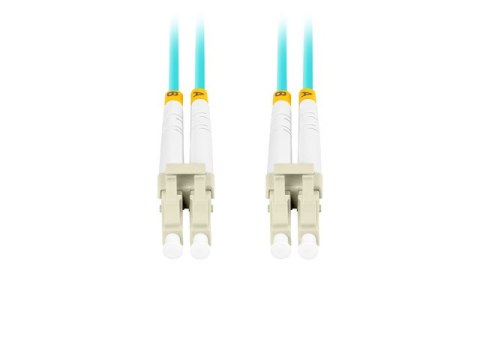 PATCHCORD ŚWIATŁOWODOWY MM LC/UPC-LC/UPC DUPLEX 3.0MM OM3 50/125 LSZH 1M AQUA LANBERG PATCHCORD ŚWIATŁOWODOWY MM LC/UPC-LC/UPC DUPLEX 3.0MM OM3 50/125 LSZH 1M AQUA LANBERG