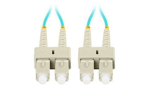 PATCHCORD ŚWIATŁOWODOWY MM SC/UPC-SC/UPC DUPLEX 3.0MM OM3 50/125 LSZH 5M AQUA LANBERG PATCHCORD ŚWIATŁOWODOWY MM SC/UPC-SC/UPC DUPLEX 3.0MM OM3 50/125 LSZH 5M AQUA LANBERG