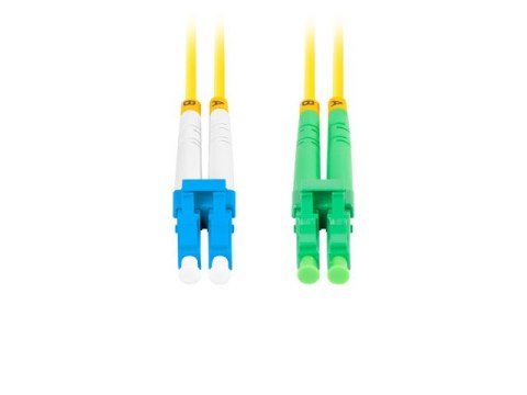 PATCHCORD ŚWIATŁOWODOWY SM LC/APC-LC/UPC DUPLEX 3.0MM LSZH G657A1 2M ŻÓŁTY LANBERG PATCHCORD ŚWIATŁOWODOWY SM LC/APC-LC/UPC DUPLEX 3.0MM LSZH G657A1 2M ŻÓŁTY LANBERG