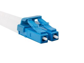 PATCHCORD ŚWIATŁOWODOWY SM LC/UPC-LC/UPC DUPLEX 3.0MM LSZH G657A1 1M ŻÓŁTY LANBERG