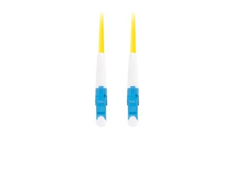 PATCHCORD ŚWIATŁOWODOWY SM LC/UPC-LC/UPC SIMPLEX 3.0MM LSZH G657A1 10M ŻÓŁTY LANBERG