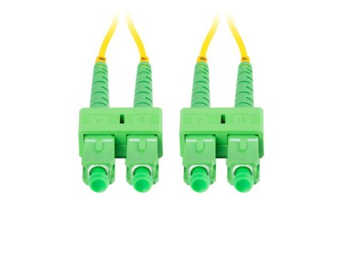 PATCHCORD ŚWIATŁOWODOWY SM SC/APC-SC/APC DUPLEX 3.0MM LSZH G657A1 2M ŻÓŁTY LANBERG PATCHCORD ŚWIATŁOWODOWY SM SC/APC-SC/APC DUPLEX 3.0MM LSZH G657A1 2M ŻÓŁTY LANBERG