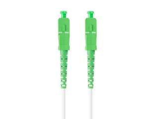 PATCHCORD ŚWIATŁOWODOWY SM SC/APC-SC/APC SIMPLEX 3.0MM LSZH G657A2 10M BIAŁY LANBERG