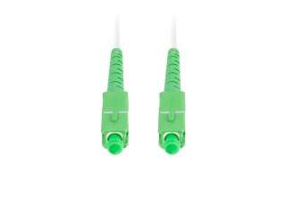 PATCHCORD ŚWIATŁOWODOWY SM SC/APC-SC/APC SIMPLEX 3.0MM LSZH G657A2 15M BIAŁY LANBERG