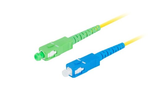 PATCHCORD ŚWIATŁOWODOWY SM SC/APC-SC/UPC SIMPLEX 3.0MM LSZH G657A1 2M ŻÓŁTY LANBERG PATCHCORD ŚWIATŁOWODOWY SM SC/APC-SC/UPC SIMPLEX 3.0MM LSZH G657A1 2M ŻÓŁTY LANBERG