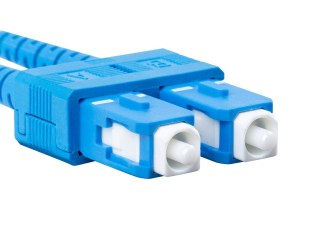 PATCHCORD ŚWIATŁOWODOWY SM SC/UPC-SC/UPC DUPLEX 3.0MM LSZH G657A1 10M ŻÓŁTY LANBERG