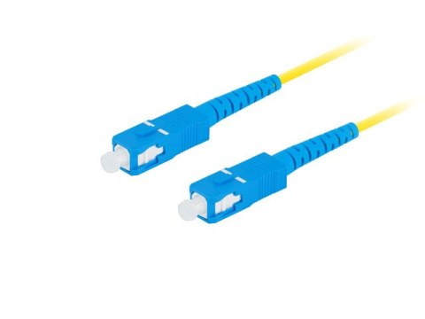 PATCHCORD ŚWIATŁOWODOWY SM SC/UPC-SC/UPC SIMPLEX 3.0MM LSZH G657A1 10M ŻÓŁTY LANBERG