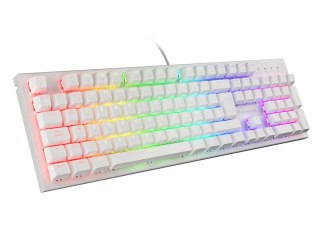 KLAWIATURA DLA GRACZY GENESIS THOR 303 WHITE ES PODŚWIETLENIE RGB MECHANICZNA BROWN SWITCH