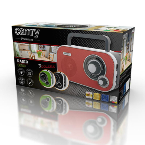 Camry CR1140R Radio przenośne czerwone Camry CR1140R Radio przenośne czerwone