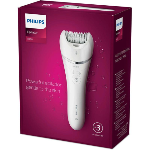 Philips BRE700/00 Depilator bezprzewodowy na mokro i sucho z lampką LED Philips BRE700/00 Depilator bezprzewodowy na mokro i sucho z lampką LED