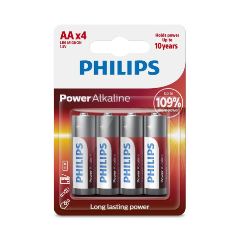 Philips Power Alkaline Baterie AA R06 alkaliczne