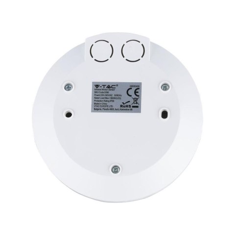 Czujnik Ruchu 360st V-TAC Natynkowy Sufitowy SLIM 25mm Biały VT-8027 Czujnik Ruchu 360st V-TAC Natynkowy Sufitowy SLIM 25mm Biały VT-8027