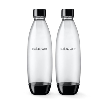 Zestaw butelek do wody do saturatora 2x1L SodaStream Fuse czarne