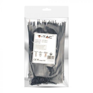 Opaska Zaciskowa V-TAC 3.5x150mm Czarna 18kg Nylon66 (Opak. 100szt)