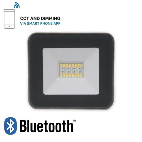 Projektor LED V-TAC 20W Bluetooth CZARNY Ściemnialny RGB/CW/W/DW IP65 VT-5020 RGB+2700K-6400K 1400lm
