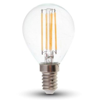 Żarówka LED V-TAC 4W Filament E14 P45 Kulka VT-1996 6400K 400lm