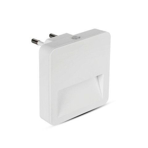 Lampka Nocna do Gniazdka LED V-TAC SAMSUNG CHIP Kwadrat VT-86 3000K 10lm Lampka Nocna do Gniazdka LED V-TAC SAMSUNG CHIP Kwadrat VT-86 3000K 10lm