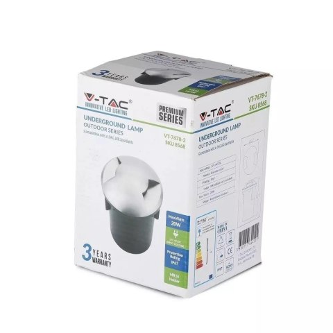 Oprawa Gruntowa Ogrodowa Najazdowa V-TAC IP67 MR16/GU5.3 12V 2-stronna VT-7978-2 3 Lata Gwarancji Oprawa Gruntowa Ogrodowa Najazdowa V-TAC IP67 MR16/GU5.3 12V 2-stronna VT-7978-2 3 Lata Gwarancji