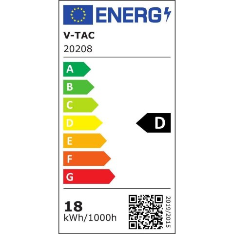 Oprawa Hermetyczna LED V-TAC SAMSUNG CHIP M-SERIES 18W 60cm 120Lm/W CL VT-60018 6400K 2160lm 3 Lata Gwarancji