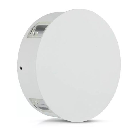 Oprawa Ścienna V-TAC 4W LED IP65 Biała Okrągła VT-706 3000K 440lm