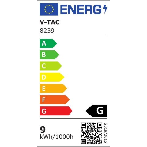 Oprawa Ścienna V-TAC 9W LED Góra Dół Szary IP65 VT-8056 3000K 400lm