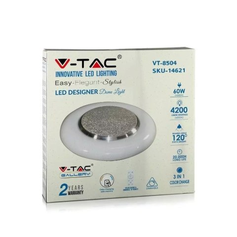 Plafon Sufitowy V-TAC 60W LED Pilot CCT fi.500 UFO VT-8504 2700K-6400K 4200lm