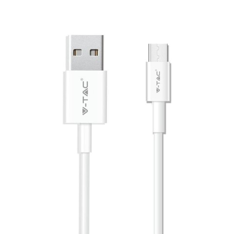 Przewód USB V-TAC Typ C 1M Biały Seria Pearl VT-5302 Przewód USB V-TAC Typ C 1M Biały Seria Pearl VT-5302