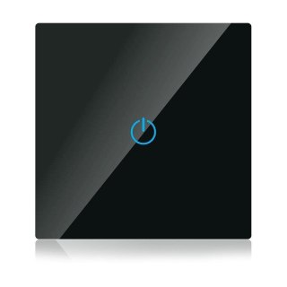 Włącznik Dotykowy Szklany SMART WiFi V-TAC Pojedynczy Czarny Kompatybilność Amazon Alexa, Google Home, Nest VT-5003