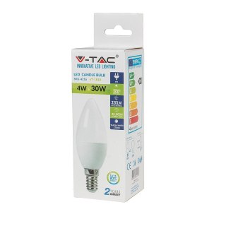 Żarówka LED V-TAC 4W E14 Świeczka VT-1818 6400K 320lm