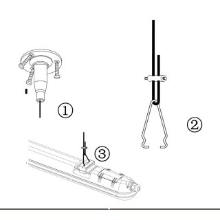 Zestaw V-TAC Do Zwieszania Lamp