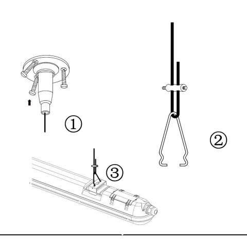 Zestaw V-TAC Do Zwieszania Lamp