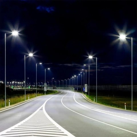 Oprawa Uliczna LED V-TAC SAMSUNG CHIP 50W Soczewki 110st 135Lm/W VT-54ST 6500K 6850lm 5 Lat Gwarancji