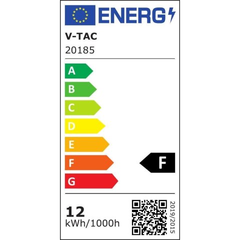 Żarówka LED V-TAC SAMSUNG CHIP 12W E27 A60 Ściemnialna VT-262D 6400K 1055lm 5 Lat Gwarancji