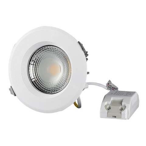 Oprawa 10W LED V-TAC COB Downlight Okrągły 120Lm/W VT-26101 6000K 1200lm