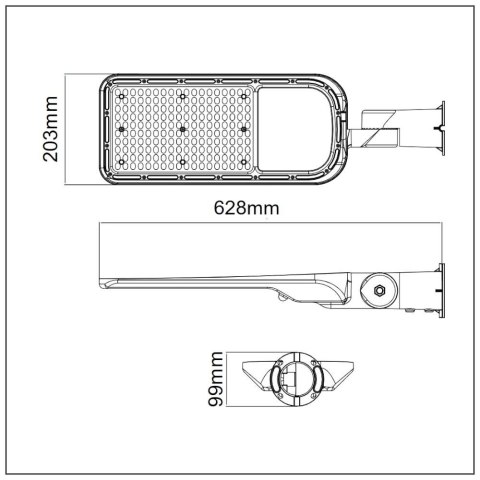 Oprawa Uliczna LED V-TAC SAMSUNG CHIP z regulacją 150W 120Lm/W VT-169ST 6500K 16500lm 5 Lat Gwarancji