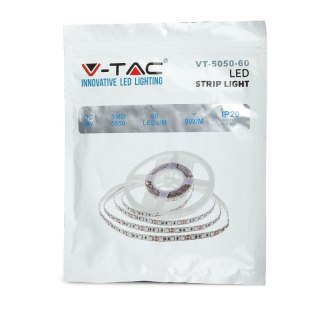 Taśma LED V-TAC SMD5050 300LED 24V IP20 9W/m 9W/m VT-5050 3000K 1000lm