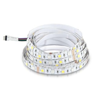 Taśma LED V-TAC SMD5050 300LED RGBW 12V IP20 9W/m VT-5050 3000K+RGB 900lm