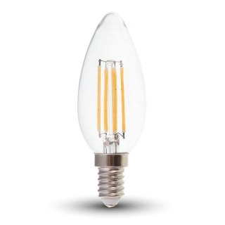 Żarówka LED V-TAC 4W Filament E14 Świeczka VT-1986 2700K 400lm