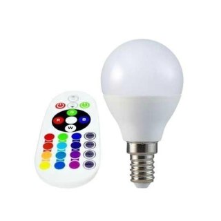 Żarówka LED V-TAC 3.5W E14 Kulka P45 Pilot VT-2234 4000K+RGB 320lm
