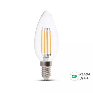 Żarówka LED V-TAC 6W Filament E14 Świeczka VT-2327 2700K 800lm