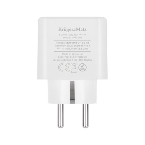 Gniazdo WiFi Kruger&Matz Connect P3 Tuya