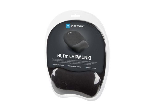 PODKŁADKA POD MYSZ NATEC CHIPMUNK CZARNA 230X200MM MEMORY FOAM PODKŁADKA POD MYSZ NATEC CHIPMUNK CZARNA 230X200MM MEMORY FOAM