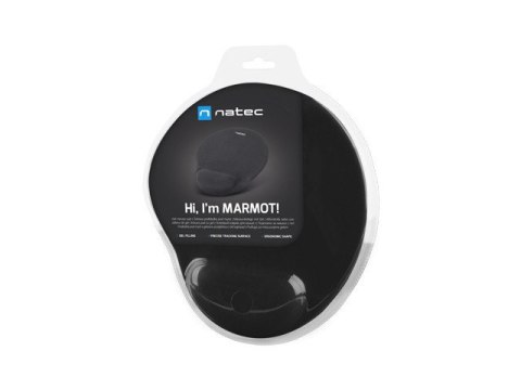PODKŁADKA POD MYSZ NATEC MARMOT CZARNA ŻELOWA PODKŁADKA POD MYSZ NATEC MARMOT CZARNA ŻELOWA